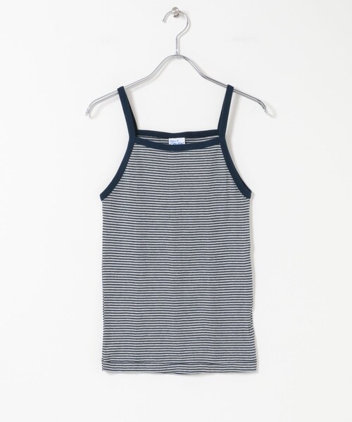 KBF(ケイビーエフ)の「Miller Panel ribbed camisole(キャミソール・レディース・BLU×WH/GRY×NY・Free)」の10枚目の写真
