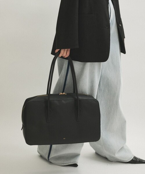 ADAM ET ROPE'（アダムエロペ）の「【PFT】P boston Large バッグ（ボストンバッグ・レディース・ブラック/ベージュ・F）」の8枚目の写真