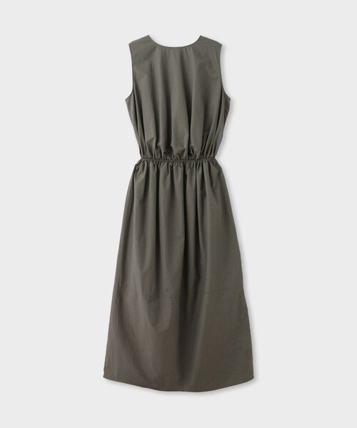 ROPE'(ロペ)の「【一部店舗限定】【REALM(レルム)】COTTON TAFFETA COLOR-BLOCKED DRESS|切り替えワンピース(ワンピース・レディース・ブラック/カーキ・38)」の17枚目の写真