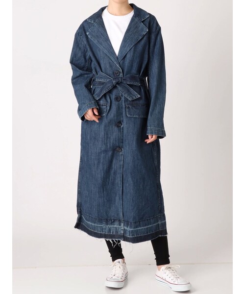 COTORICA（コトリカ）の「FRIDA DENIM COAT（その他アウター・レディース・ブルー・XS/S）」の4枚目の写真