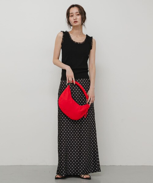 SENSE OF PLACE by URBAN RESEARCH（センスオブプレイスバイアーバンリサーチ）の「レースフリルタンクトップ（タンクトップ・レディース・OFF WHITE/BLACK・One）」の13枚目の写真