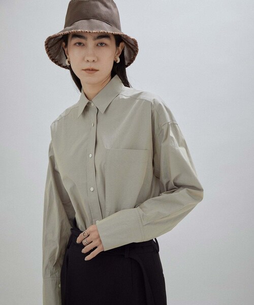 ADAM ET ROPE'（アダムエロペ）の「【公式サイト限定】【La Maison de Lyllis（メゾンドリリス）】QWAU（ハット・レディース・ブラック/ダークブラウン系/サックス/ピンク・F）」の11枚目の写真