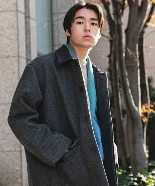 URBAN RESEARCH DOORS(アーバンリサーチドアーズ)の「ウールブレンドカバーオール(カバーオール・メンズ・CHECK/BROWN/BLACK・M/L)」の4枚目の写真
