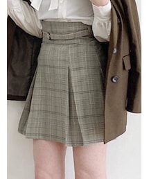 dazzlin | ボックスプリーツベルトミニスカート(スカート)