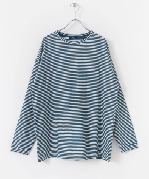 ITEMS URBANRESEARCH（アイテムズ アーバンリサーチ）の「天竺ボーダーロングスリーブカットソー（Tシャツ/カットソー・メンズ・BLU/BRN/CHA・M/L）」の12枚目の写真