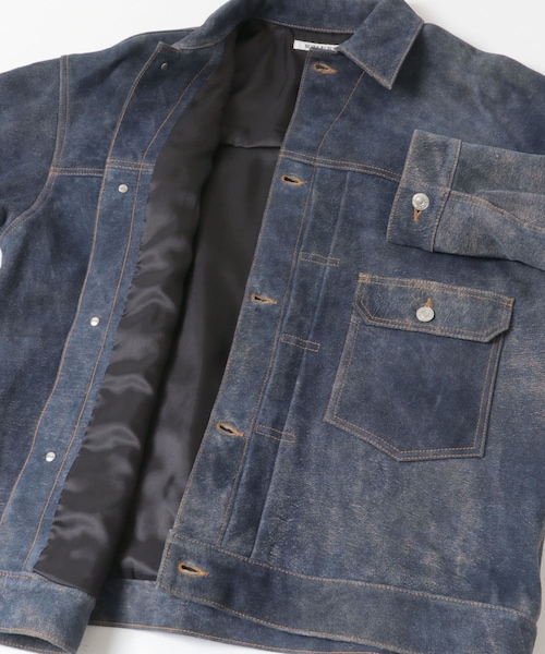 URBAN RESEARCH（アーバンリサーチ）の「『別注』SEVEN BY SEVEN×URBAN RESEARCH　1ST TYPE LEATHER JACKET（テーラードジャケット・メンズ・BLACK/NAVY・M/L）」の20枚目の写真