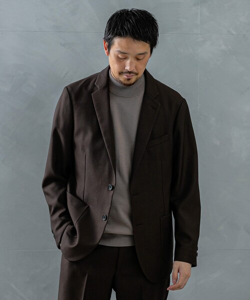 URBAN RESEARCH DOORS(アーバンリサーチドアーズ)の「LIFE STYLE TAILOR ウールライクツイルコンフォータブルジャケット(テーラードジャケット・メンズ・KHAKI/NAVY/BROWN・S/M/L/XL)」の6枚目の写真