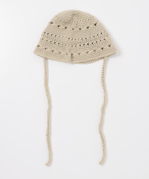 SMELLY（スメリー）の「クロシェニットハット（ハット・レディース・BEG/BLK・-）」の18枚目の写真