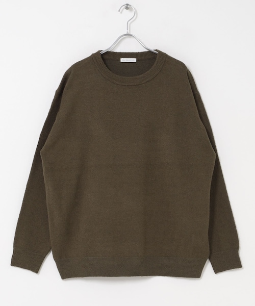 URBAN RESEARCH DOORS(アーバンリサーチドアーズ)の「ミニブークレ クルーネックニット(ニット/セーター・メンズ・BLACK/BROWN/SAX・M/L)」の2枚目の写真