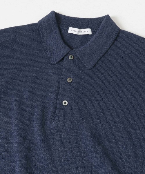 URBAN RESEARCH（アーバンリサーチ）の「ウール ワシ ニットポロ（ポロシャツ・メンズ・OFF WHITE/NAVY・M/L）」の14枚目の写真
