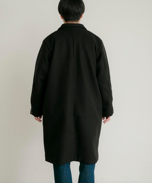 ITEMS URBANRESEARCH（アイテムズ アーバンリサーチ）の「ウールライクメルトン チェスターコート（チェスターコート・メンズ・MOC/BLK/KHK・M/L）」の19枚目の写真