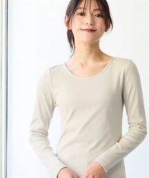 SMILE LAND | ＜大きいサイズ＞UVカット綿１００％フライス素材クルーネックＴシャツ(Tシャツ/カットソー)