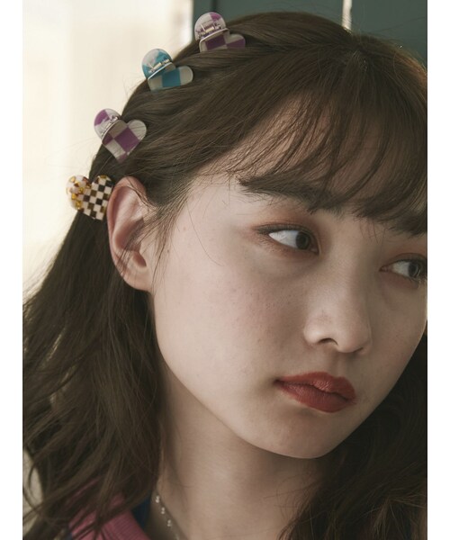 jouetie（ジュエティ）の「ミニヘアクリップ（バレッタ/ヘアクリップ・レディース・ブルー/パープル/ブラウン/ブラック/オレンジ/グリーン・F）」の21枚目の写真