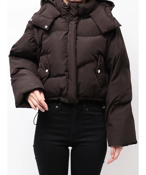 MURUA（ムルーア）の「ウェーブエアコンダウン（ダウンジャケット/コート・レディース・グレー/ブラック/ボルドー・F）」の6枚目の写真