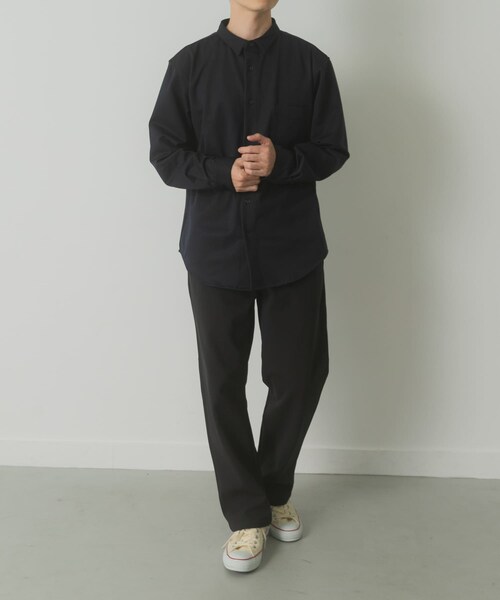 ITEMS URBANRESEARCH（アイテムズ アーバンリサーチ）の「360°stretchカットソーシャツ（シャツ/ブラウス・メンズ・OFF/DARK NAVY・M/L）」の19枚目の写真