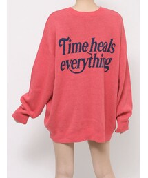 EVRIS | バックロゴオーバーサイズニットトップス(ニット/セーター)