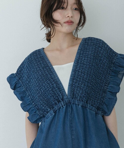 URBAN RESEARCH Sonny Label(アーバンリサーチサニーレーベル)の「『UR TECH』スクエアネックタンクトップ(タンクトップ・レディース・オフ/ブラック/ブラウン・Free)」の6枚目の写真