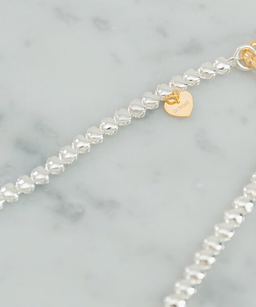 URBAN RESEARCH ROSSO（アーバンリサーチロッソ）の「in mood　CLIP HEART NECKLACE（ネックレス・レディース・MIX・-）」の4枚目の写真