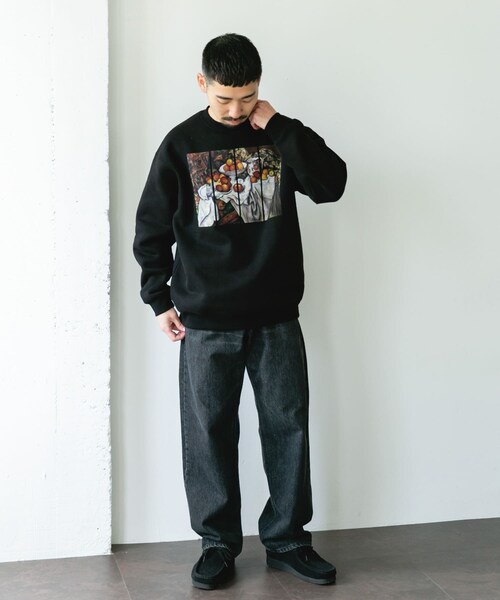 URBAN RESEARCH DOORS(アーバンリサーチドアーズ)の「セザンヌ アートプリント裏起毛スウェット(スウェット・メンズ・GRAY/BLACK・M/L)」の10枚目の写真