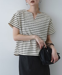 SENSE OF PLACE by URBAN RESEARCH | キーネックミラノリブTシャツ(Tシャツ/カットソー)