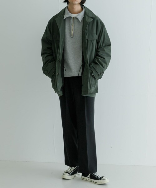 URBAN RESEARCH（アーバンリサーチ）の「new basic NYLON TYPE M-47 JACKET（テーラードジャケット・メンズ・KHAKI/BLACK・M/L）」の20枚目の写真