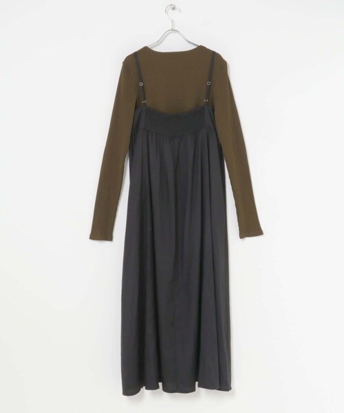ITEMS URBANRESEARCH(アイテムズ アーバンリサーチ)の「インナーセットキャミワンピース(ワンピース・レディース・GRY×BLK/BEG×BRN/BRN×BLK・FREE)」の21枚目の写真