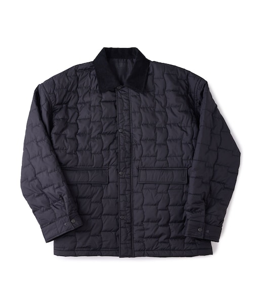 ADAM ET ROPE'(アダムエロペ)の「【UNIVERSAL OVERALL】for M FLAG QUIL TING JACKET(カバーオール・レディース・ブラック/グレー/ダークブラウン・L/M/XL)」の1枚目の写真