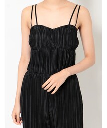 GYDA | 【セットアップ着用可】double lineサテンプリーツビスチェ(キャミソール)