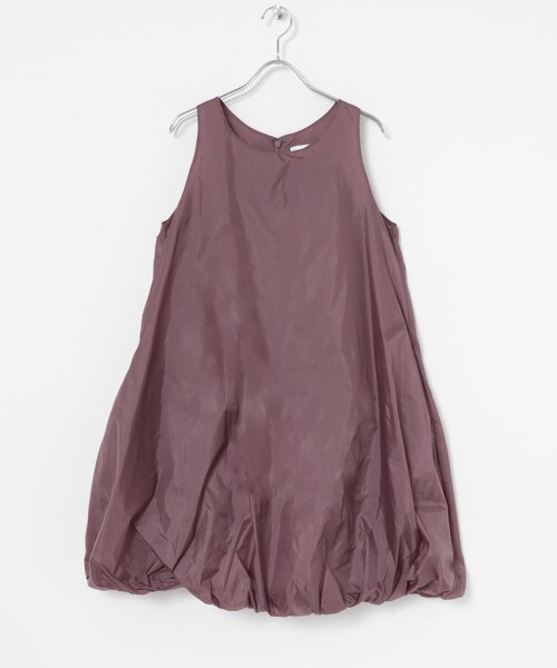 URBAN RESEARCH（アーバンリサーチ）の「AMOMENTO　NYLON VOLUME MINI DRESS（ワンピース・レディース・BLACK/PURPLE・0）」の7枚目の写真
