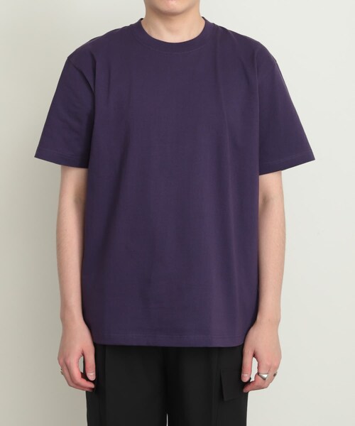 SENSE OF PLACE by URBAN RESEARCH（センスオブプレイスバイアーバンリサーチ）の「Hanes　BEEFY T-SHIRTS 1P（Tシャツ/カットソー・メンズ・WHITE/BLACK/D.PURPLE/D.GREEN・M/L/XL）」の4枚目の写真