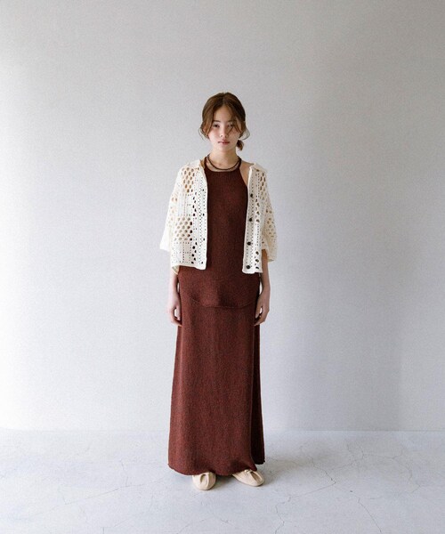 KBF（ケイビーエフ）の「メランジRIBニットスカート（スカート・レディース・BLUE/RED BROWN・One）」の10枚目の写真