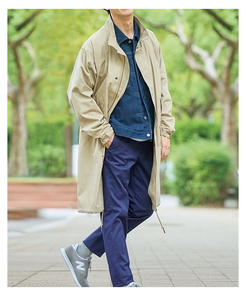 nissen（ニッセン）の「はっ水オーバーサイズモッズコート（モッズコート・メンズ・カーキ/ベージュ・M/L/LL/3L/4L/5L/6L/8L/10L）」の2枚目の写真