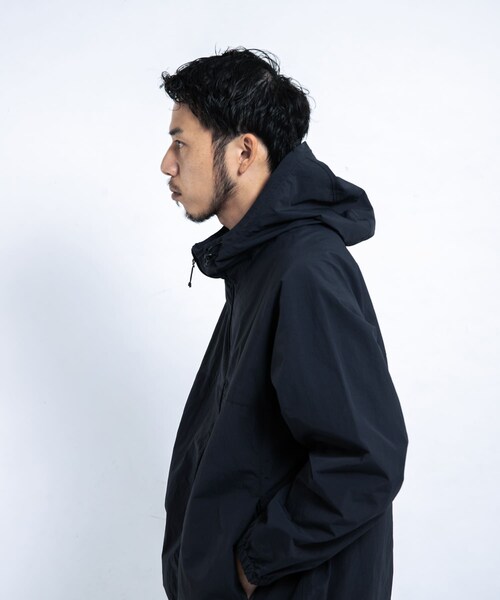 EKAL（エカル）の「『UR TECH』ナイロンタッサーフーディー（テーラードジャケット・メンズ・イエロー/ネイビー/グラファイト/レイクブルー・M/L）」の21枚目の写真