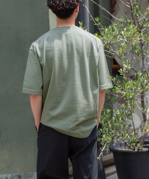 URBAN RESEARCH DOORS（アーバンリサーチドアーズ）の「FORK&SPOON　ヘンリーネックニットTシャツ（ニット/セーター・メンズ・IVORY/MOSSMINT/GRAY・4/5）」の20枚目の写真