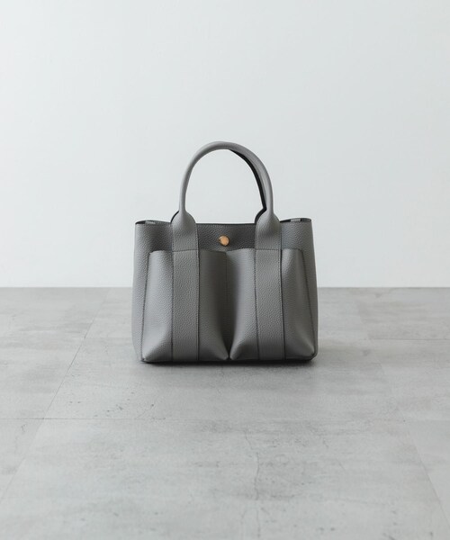 RODE SKO（ロデスコ）の「プチダブルポケットトートバッグ（トートバッグ・レディース・BEIGE/BLACK/MILK/GRAY/MINT/APRICOT/DARK BROWN・one）」の3枚目の写真