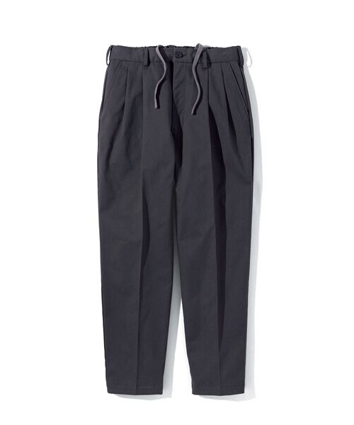 nissen（ニッセン）の「ストレッチツータックワイドテーパードパンツ（パンツ・メンズ・チャコール/ベージュ・S/M/L/LL/3L/4L/5L/6L/8L/10L）」の4枚目の写真