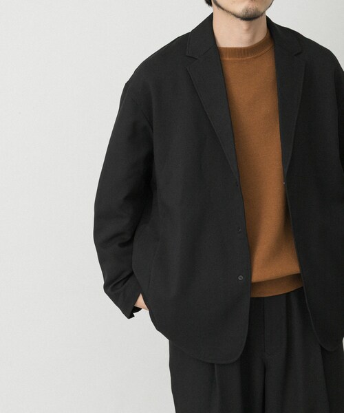 EKAL（エカル）の「ウールライクジャケット（テーラードジャケット・メンズ・ブラウン/チャコール/ブラック・M/L）」の15枚目の写真