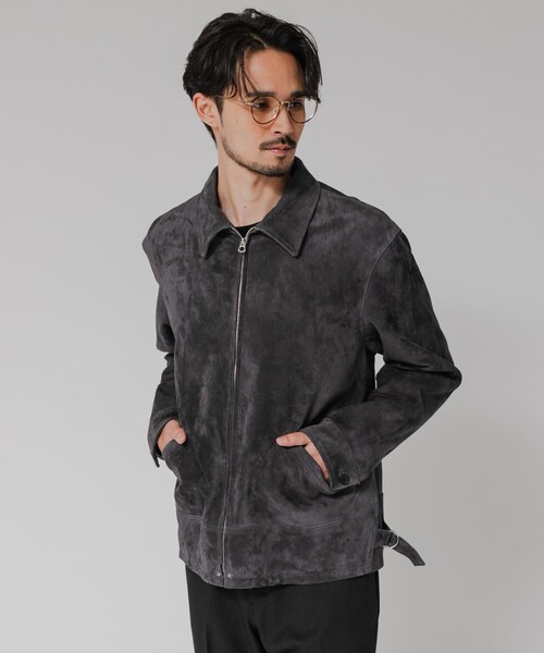 URBAN RESEARCH（アーバンリサーチ）の「GOAT SUEDE SPORTS JACKET（ブルゾン・メンズ・CHARCOAL・M/L）」の4枚目の写真