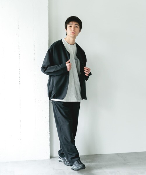 URBAN RESEARCH DOORS（アーバンリサーチドアーズ）の「『別注』Marmot×DOORS　DOTAIR CARDIGAN SHIRTS（ノーカラージャケット・メンズ・INK BLACK/BLUE GRAY/KHAKI・M/L/XL）」の11枚目の写真