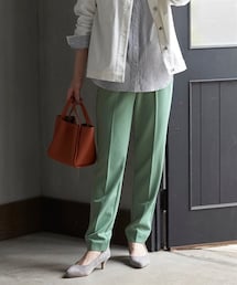 nissen | 大きいサイズこなれBEAUTYストレッチテーパードパンツ（ゆったりヒップ）(選べる２レングス)(パンツ)