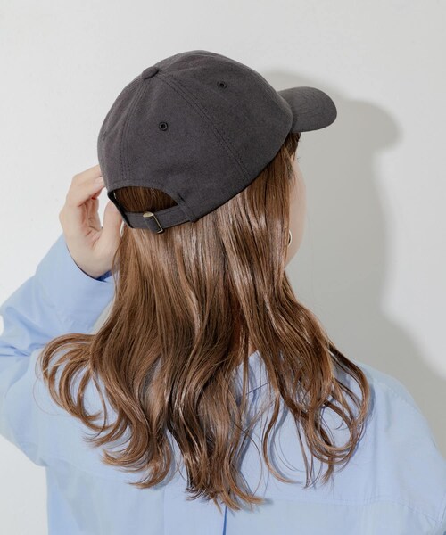 SMELLY（スメリー）の「シンプルリネンキャップ（キャップ・レディース・IVO/BEG/BLK・-）」の12枚目の写真