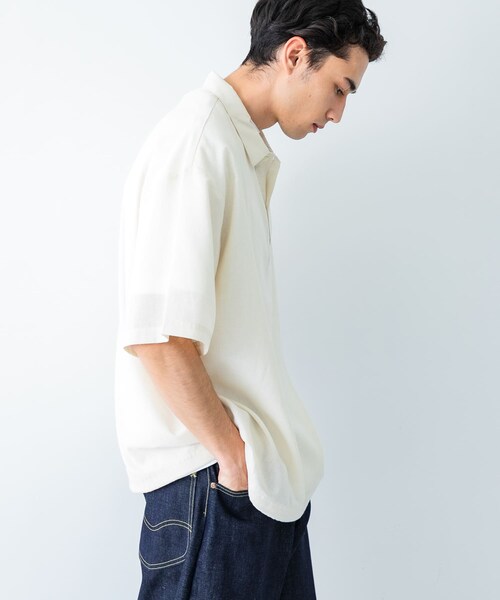 URBAN RESEARCH（アーバンリサーチ）の「『UR TECH DRYLUXE』高機能リネンポロシャツ（ポロシャツ・メンズ・FADE BLACK/BEIGE/BURGUNDY・M/L）」の7枚目の写真