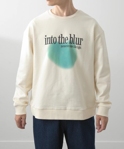 ITEMS URBANRESEARCH（アイテムズ アーバンリサーチ）の「フレンチアートプリントクルーネックスウェット（スウェット・メンズ・DRAWINGOFF/DRAWINGGRY/LOGO OFF/LOGO GRY・M/L）」の3枚目の写真