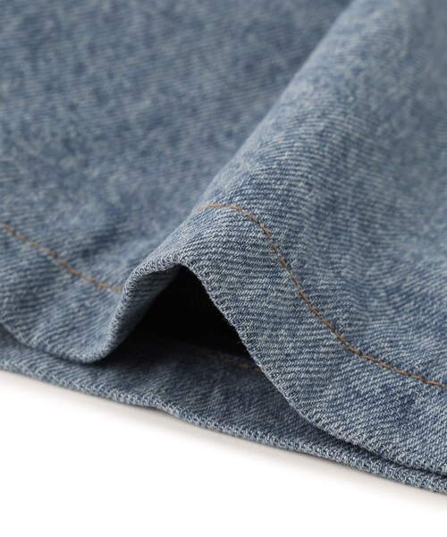 ADAM ET ROPE'（アダムエロペ）の「【GANNI（ガニー）】Patchwork Denim Midi Jacket（デニムジャケット・レディース・ブルー・1）」の12枚目の写真