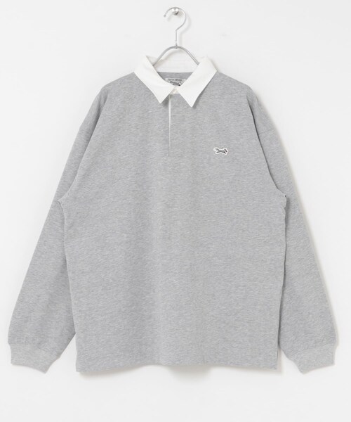 URBAN RESEARCH DOORS(アーバンリサーチドアーズ)の「THE FOX ラガーシャツ(Tシャツ/カットソー・メンズ・ASH GRAY/CHARCOAL・M/L)」の3枚目の写真