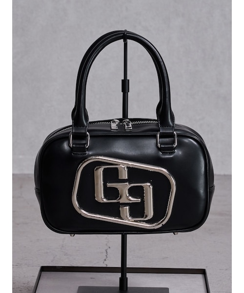 GYDA(ジェイダ)の「GGメタルBAG(ハンドバッグ・レディース・オフホワイト/ブラック・F)」の2枚目の写真