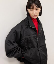ADAM ET ROPE'（アダムエロペ）の「【WEB限定】・【定番】スタンドカラーフライトジャケット（その他アウター・レディース）」