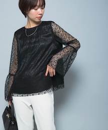 URBAN RESEARCH ROSSO WOMEN | フレアスリーブレースブラウス(シャツ/ブラウス)