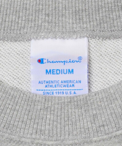 URBAN RESEARCH Sonny Label（アーバンリサーチサニーレーベル）の「CHAMPION　SHORT SLEEVE SWEAT（スウェット・レディース・055BLACK/070GRAY/810OATMEAL・M）」の11枚目の写真