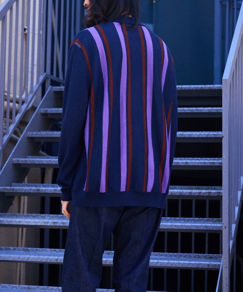 ADAM ET ROPE'（アダムエロペ）の「【THE INOUE BROTHERS… together with WILD LIFE TAILOR】polo knit（ニット/セーター・メンズ・ネイビー・L/M/XL）」の20枚目の写真